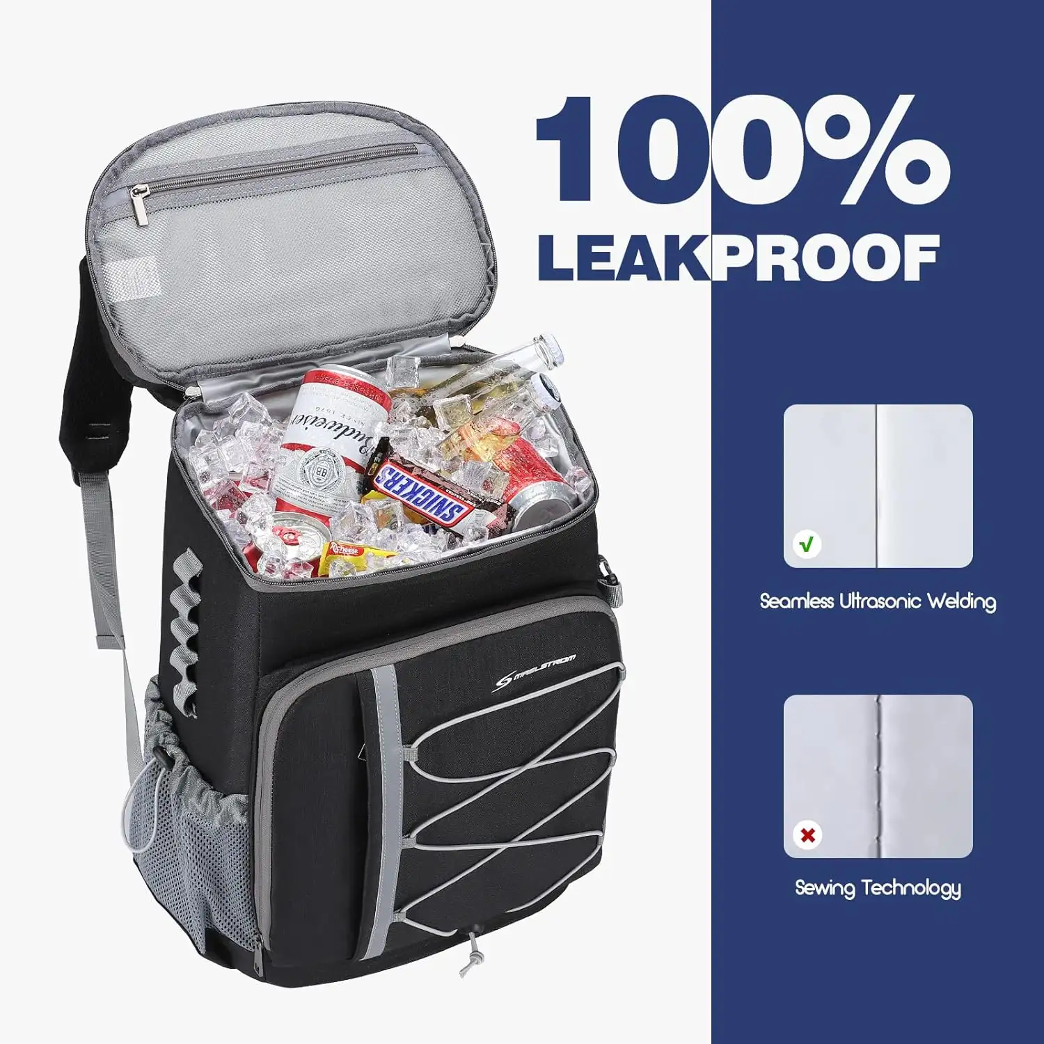 Maelstrom Cooler Backpack,35 Can Backpack Cooler Leakproof - 81ipuchicl._ac_sl1500_